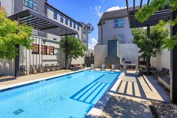 Sparkling swimming pool